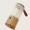 Night Lights Portable Camping Or Garden Lamp Wooden USB Rechargeable 3 Level Brightness Desk Light For Bedroom