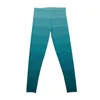 Aktiva byxor Gradient - Teal Leggings Dam Sport Legging Push Up Women Gym Damer