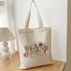 Tote Enseignez-les, aimez-les, regardez-les grandir, sac fourre-tout à motif floral, sac à bandoulière pour professeur floral, cadeaux pour enseignants de retour à l'école, sac fourre-tout Be Kind, cadeau d'appréciation des enseignants