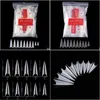 False Nails 500st/Pack Naturlig Klar Stietto Nail Tips Akryl Gen Extra Lång Fl Er Manikyr Verktyg Drop Delivery Hälsa Skönhet Konst S Dhegg