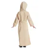 Etniska kläder Eid Hooded Abaya Barn Barn Flickor Lång Maxiklänning Dubai Kaftan Islamisk Arabisk Robe Party Marockansk Jilbab Kaftan Turkiet