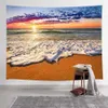 Tapisseries Beach Waves Tapestry Tropical Fish Jellyfish Coral Marine Life Art Wall Hanging Tapestry Bedroom Room Eesthetics Home Decor