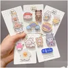 Charms Cute Japanese Acrylic Brooch Trendy Pin Badge Accessories Cartoon Angel Girl Magician Long Ear Dog Anti-Glare Kids Drop Deliv Dho2O