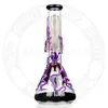 10 pouces verre Pipes Dab rig Pipe à eau de fumée Narguilé 3D peint à la main bong articles lumineux base de bécher bongs cool Plates-formes pétrolières recycleur bong bol de 14,4 mm