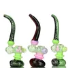 Latest Colorful Pyrex Thick Glass Smoking Bubbler Hookah Bong Pipes Portable Herb Tobacco Glass Filter Spoon Bowl Waterpipe Cigarette Holder DHL