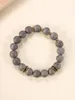 Strand Vietnamien Fait Main Bracelets Gris Agate Givré Artistique Et Rétro Hommes Femmes