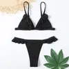 Costumi da bagno da donna 2 pezzi/set Comodo costume da bagno per adulti senza schienale Bikini da donna ad asciugatura rapida