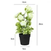 Decorative Flowers 1Pc Clear Texture Artificial Potted Plant Fantastic Plastic Fake Table Centerpieces Simulation Flower Home Decor