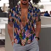 Camicie casual da uomo Yoga Quick Mens Moda e tempo libero Stampa digitale 3D Bottone Risvolto Panhandle Slim Western Rayon Shirt