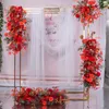 Arc de Mariage en métal cadre Mariage rangée coureur carré toile de fond support fond or placage extérieur fleur artificielle porte étagère