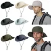 Cappellini da ciclismo Estate Boonie Alpinismo Forniture da esterno Escursionismo Cappello da sole Secchi Protezione UV Tesa larga lunga