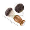 Autre Maison Jardin Hommes Rasage Barbe Brosse Blaireau Cheveux Rasage Manche En Bois Appareil De Nettoyage Du Visage Pro Salon Outil Rasoir De Sécurité Br Dhi2U