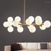 Chandeliers Modern Chandelier In The Living Room Ceiling Golden Bedroom LED Lights Decoration Luminary Light Fixtures