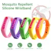 UPS livraison enfants anti-moustiques Bracelet huile végétale Capsule bande antiparasitaire Silicone Bracelet en gros 7.7