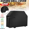 BBQ Tools Accessories 420D Waterproof Cover Outdoor Heavy Barbeque Anti Dust Rain Gas Charcoal Oven Garden Grill Protection Hood 230706