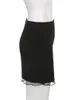 Rokken Koreaanse Mode Franje Mesh Patchwork Zwarte Mini Rok Effen Split Casual Bodycon Zomer Dames Korte Leuke 230707