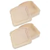 Plates 2 Pcs Sandwich Box Containers Lunch Boxes Toddler Snack Large Small Sealed