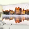 Tapestries Golden Hall Scene Home Decoration Art Tapestry Decoration Yoga Mat Room Room Bedroom Tapestry R230710