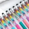 Metal Crystal Ballpoint Pen For Writing School Supplies Stationery Wholesale Touch Screen Capacitive Multifunctional