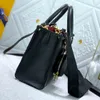 Onthego Bag Tote Bag Borsa del progettista Onthego PM Strap Luxury Women Fashion Borse a tracolla in rilievo Borse a tracolla