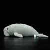 Animaux en peluche en peluche 36 cm de long doux gris Dugong en peluche jouet simulé mammifère marin Dugongs Dugon jouets en peluche cadeaux d'anniversaire L230707