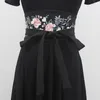 Riemen vrouwen Runway Fashion Bloemen Borduren Cumberbanden Vrouwelijke Jurk Korsetten Tailleband Decoratie Brede Riem R1406