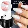 Verniz para unhas 15ml antiaderente gel de extensão sólido para mãos transparente gel de extensão nude rosa gel cola fácil de operar 230706