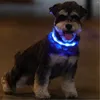 Colliers pour chiens éclairés rechargeables - Collier LED étanche pour la sécurité nocturne | Chiens de promenade légers pour animaux de compagnie au col