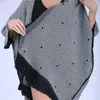 Bufandas Jinjin.QC Moda Bufanda Chales Borla Poncho Suéter Mujeres Abrigo de punto Punto abierto Suéteres Acrílico Ponchos y capas