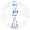 19 '' Glass Bong Dab Rig Smoke Water Pipe Hookah Oil Rigs 3 freezble coil chamber Smoking Pipes Tobacco Factory Mixed Color