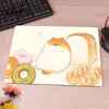 Mouse Pads Wrist Small Mouse Pad Soft Fluffy Doggy Bread Mousepad Rug Office Desks Carpet Keyboards Memo Pads for Girls Table Mat Pad R230707