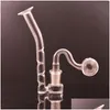 Tuyaux De Fumer Verre St Huile J-Hook Adaptateur Pour Bong Ash Catcher Accessoires Super Filtre 14Mm Femelle Épais Pyrex Pipe À Eau Drop Deli Dhlas