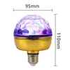 Lampes magiques stroboscopiques DISCO E27 6W rvb ampoule à boule à effet magique rotative pour la scène à la maison KTV fête de noël