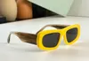 Yellow Shield Sunglasses Dark Grey Lens Men Summer Sunnies gafas de sol Sonnenbrille UV400 Eye Wear with Box