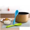 Cooking Utensils Creative Sile Kitchen Tools High Temperature Resistance Electric Rice Cooker Spoon One-Piece Dont Hurt Pot Scoop Dr Dhsw0