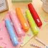 Korean Long Strip Wave Point Candy Colour Pencil Case Originality Student Canvas Girls Lovely School Supplies