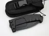 Top Quality Survival Tactical folding knife N690 Drop Point Black Blade 6061-T6 Handle Knives With Nylon Bag