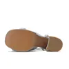 Sandaler Runway Style High Heels Women Platform Ankle Buckle Strap Sexig Slides Open Toe Golden Nightclub Shoes 230511