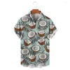 Heren T-shirts Fashion Shirt Hawaiian Polynesian Lemon Casual 3D Printed Pattern Top Beach Street