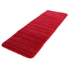 Tappeti 2 pezzi 120X40 cm Memory Foam assorbente antiscivolo Cucina Camera da letto Tappetino Tappeto Tappeto Cachi Data-Rosso