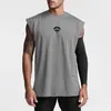 Débardeurs pour hommes surdimensionnés coupés vêtements de sport mode entraînement débardeur hommes maille muscle gilet musculation débardeur hommes fitness chemise sans manches 230706