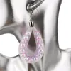 Orecchini pendenti UKEBAY 2023 gioielli in maglia fatti a mano perle rosa moda donna lusso grande goccia gioielli gotici regalo di compleanno