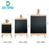 Blackboards Xindi 20*36cm MDF Desktop Bulletin Blackboard Pine Wood Easel Chalk Board Kids Wooden Chalkboard لوحات BB72 230706