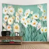 Wandtapijten Plant bloem tapijt muur opknoping kleine frisse huis kunst decoratie kamer Yoga mat picknick sprei