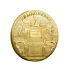 Medalha comemorativa de artes e ofícios, moeda comemorativa de ouro e prata, lembrança da civilização urbana turismo novo