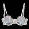 YANDW sexy sutiã feminino bordado de renda floral transparente ultrafino 70 75 80 85 90 95 100 A B C D E F UE EUA Reino Unido Tamanho padrão 2106231959