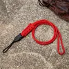 Chaveiros MKENDN 50CM Nylon Paracord Chaveiro Alças de Pescoço para Celular Cartão de Identificação Cordão Colares Acampamento Ao Ar Livre Corda de Emergência