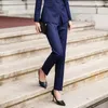 Women's Pants Office Lady Uniforms Business Women Striped Work Wear Outfits Formal Trousers Fashion Elegant Clothes 2023