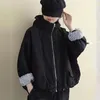 女性のジャケットカーゴジャケット春/秋のトレンドストリートフード付きパッチワークカジュアルコートファッション女性ルーズショート