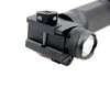 Lanterna tática LED para arma de caça com laser vermelho integrado Rifle de alumínio Punho destacável rápido Montagem Picatinny